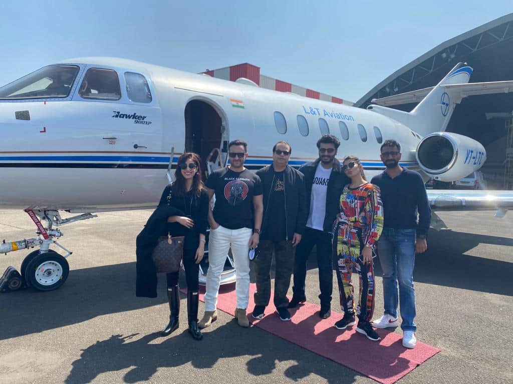 Saif Ali Khan Arjun Kapoor Jacqueline Fernandez and Yami Gautam has off to Dalhousie for Pawan Kripalani film Bhoot Police