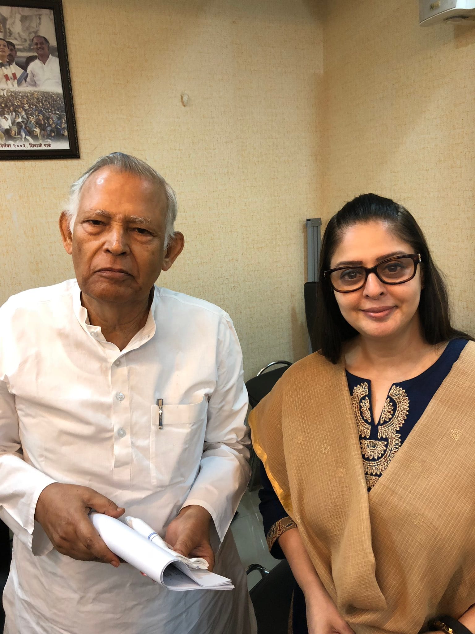 Prof. Javed Khan with Nagma Morarji