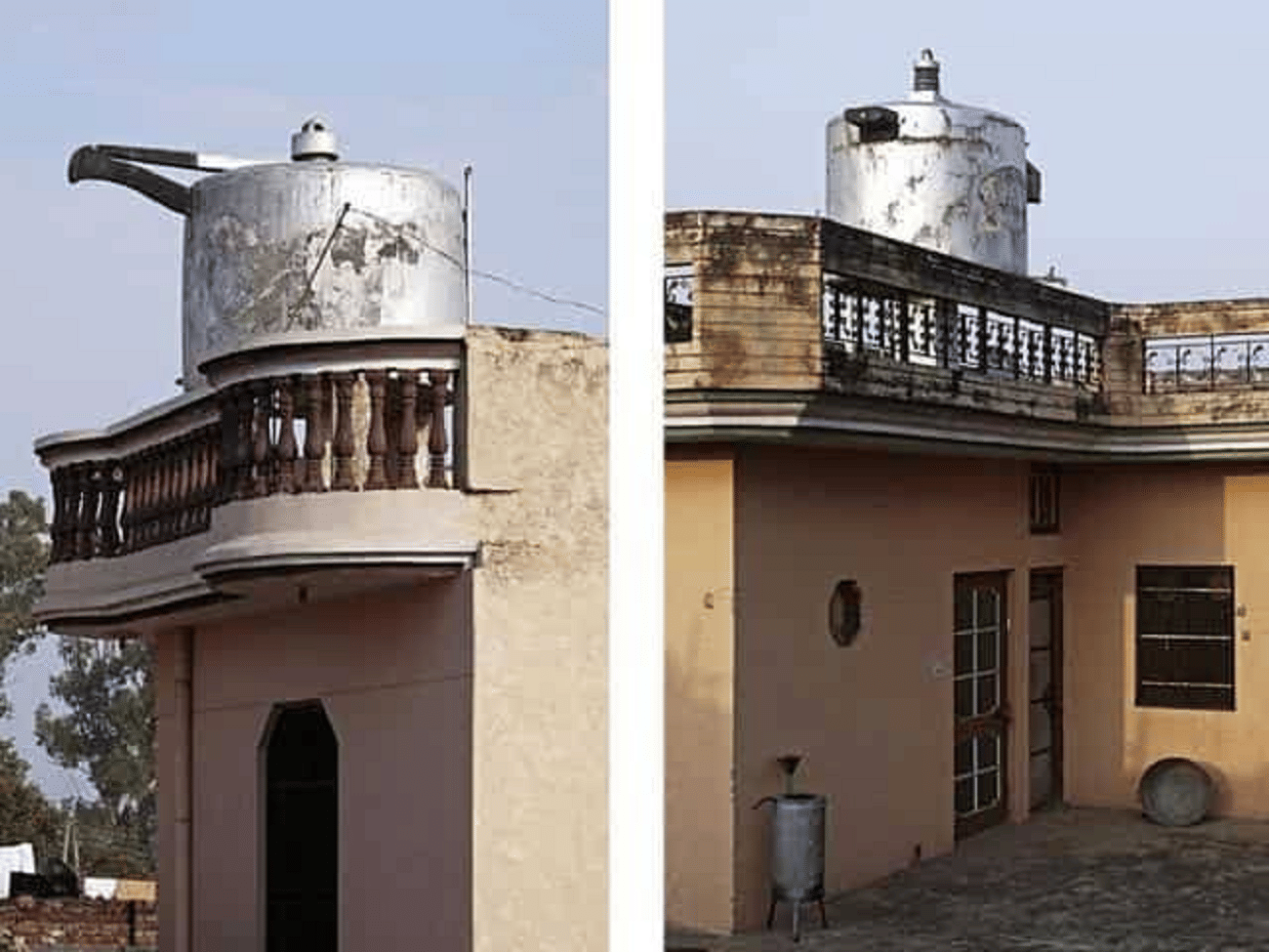 In Bhagalpur, a man made a Mahindra Scorpio tank on the roof of his house, watch viral and funny photos