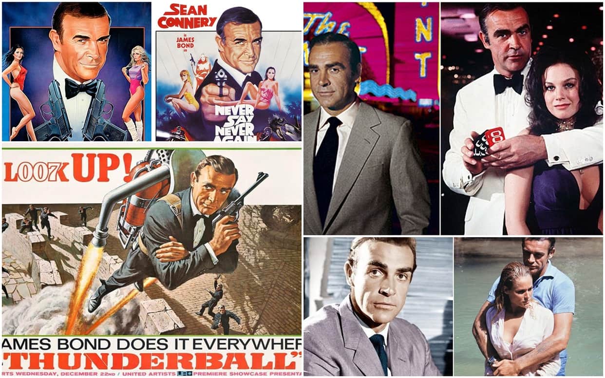 Seven Looks From James Bond Movies of Sean Connery