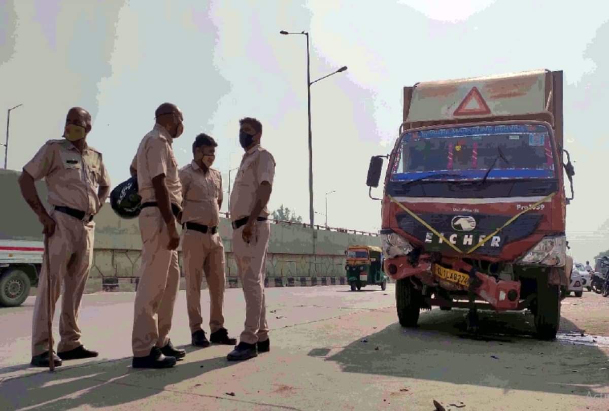 Major Road accident in Gurugram overspeeding Vehicle hits seven vehicles after a bullet bike