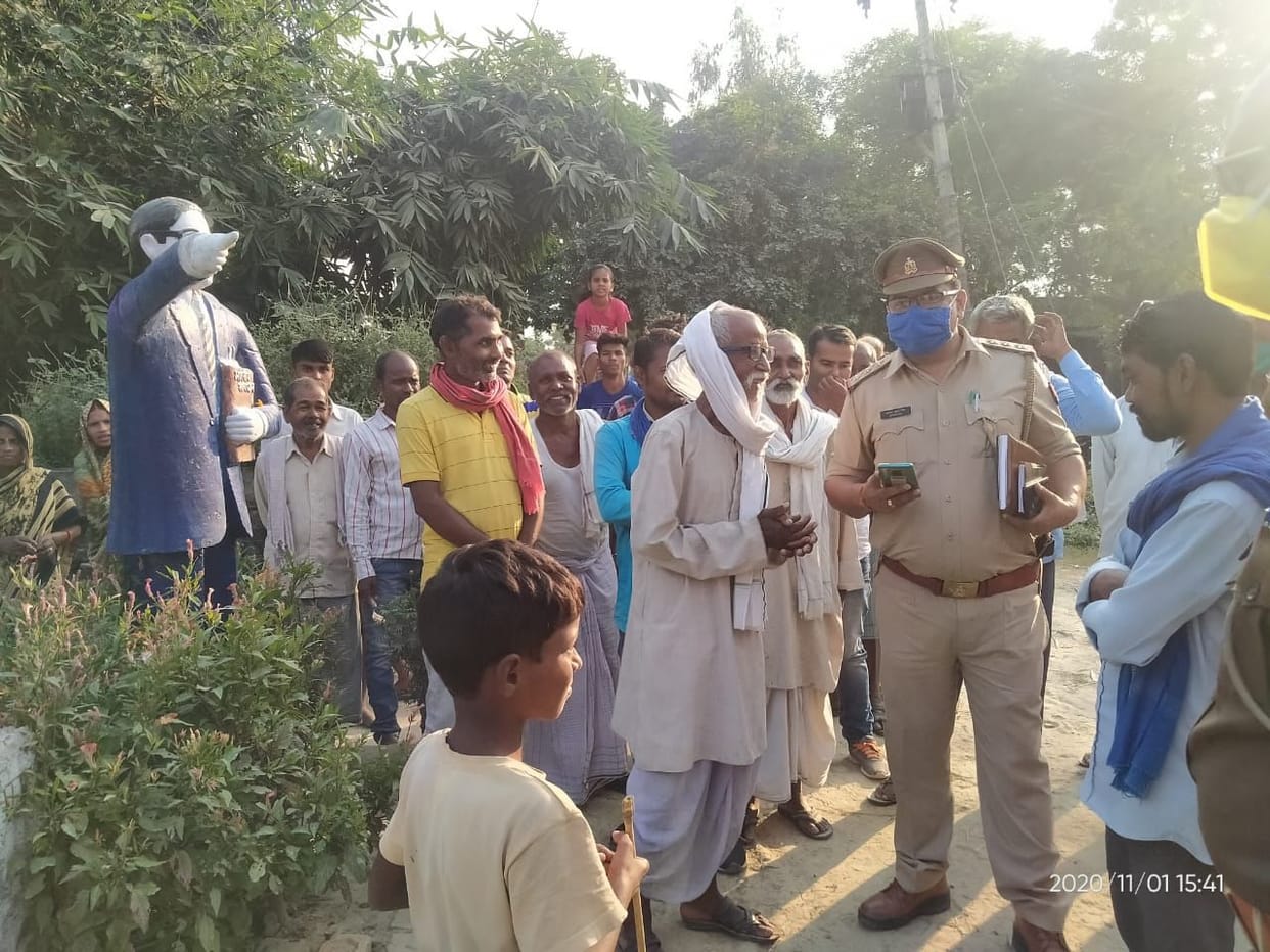 Chaos elements damaged Baba Saheb's statue, outrage