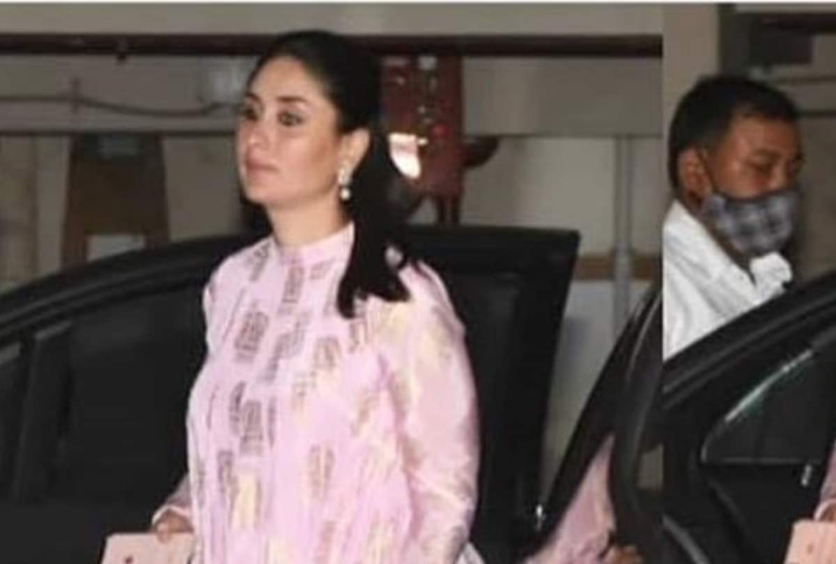 kareena kapoor shares pic of karwa chauth celebration in pink kurta pant set