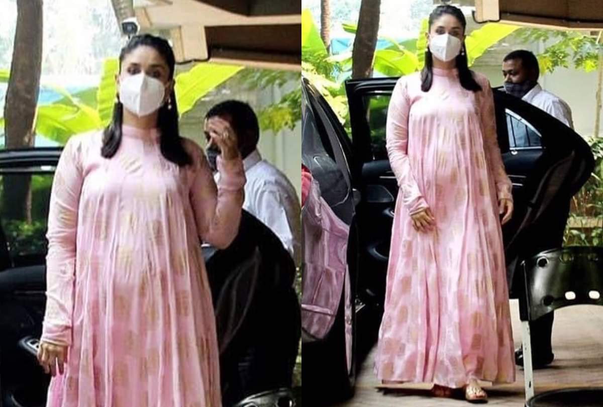 mommy to be kareena kapoor looks stunning in white polka dot dress