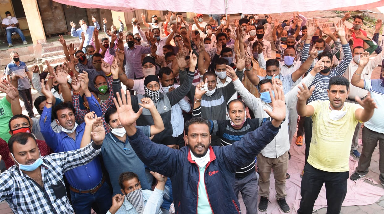 protest of worker