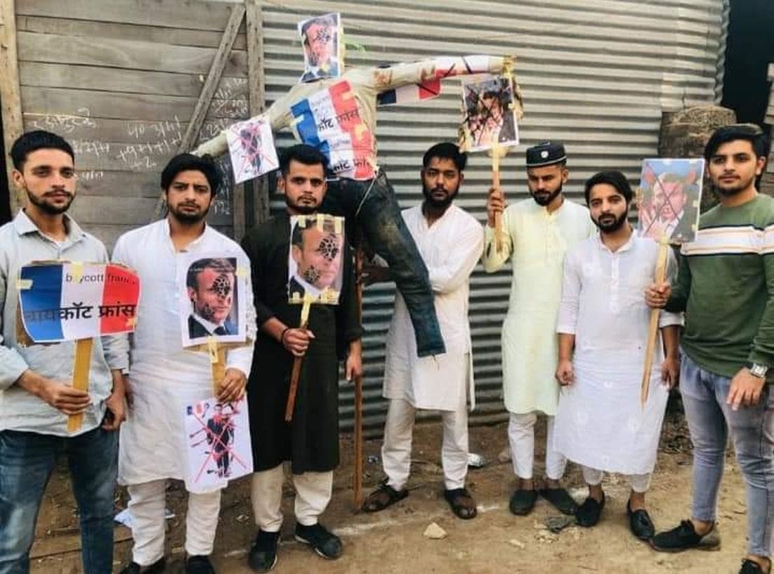 Protest against france