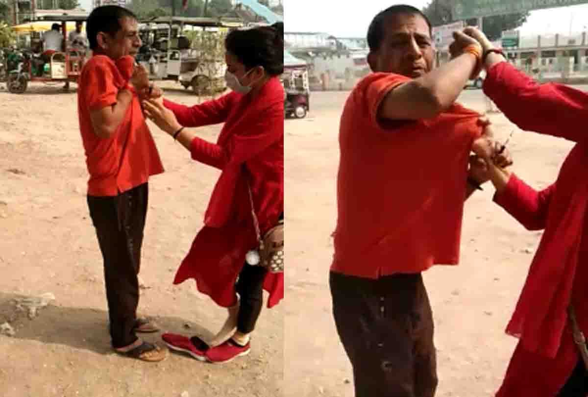 girls beaten to Congress District President with shoes, video goes viral