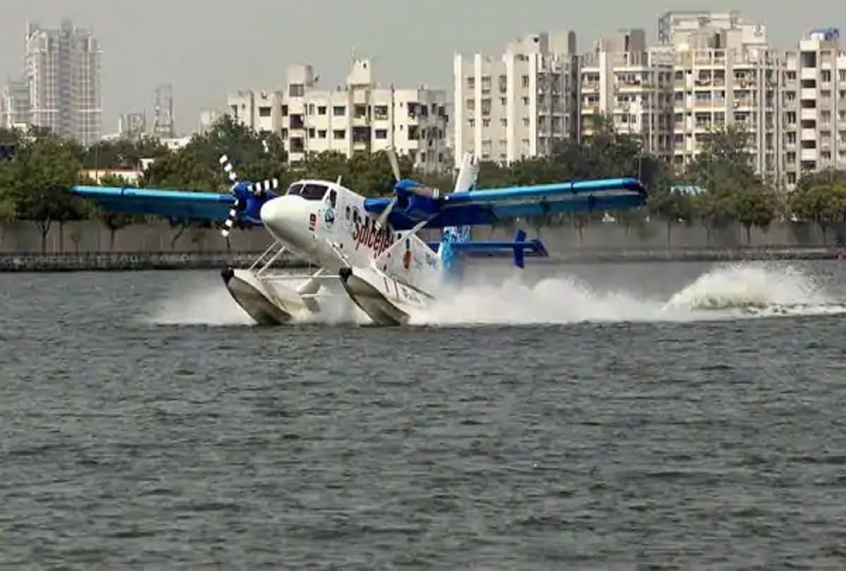 ahmedabad kevadia seaplane service temporarily suspended due to maintenance