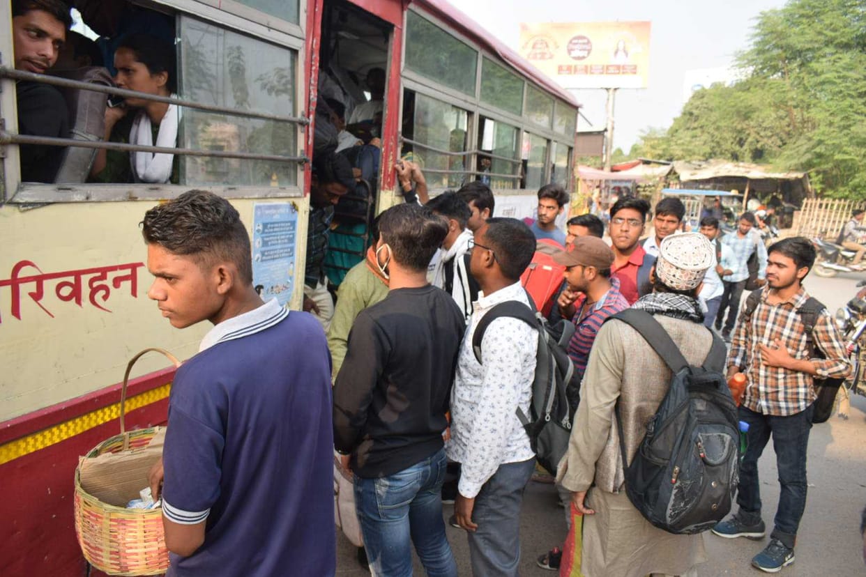 Passengers are having trouble in traveling due to vehicles in elections
