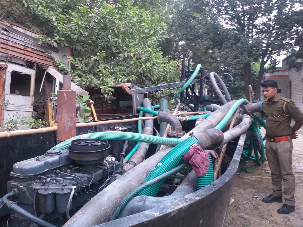 Illegal mining of sand was happening from watermill in Rasulpur Bure, case registered