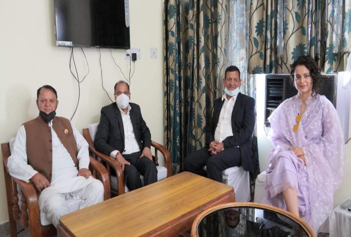 Actress Kangana Ranaut meets Chief Minister Jairam