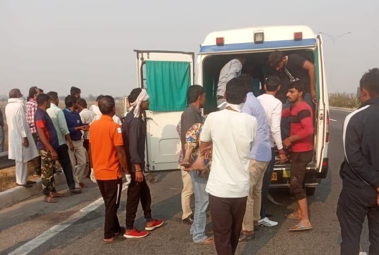Big road accident on KMP Expressway in Sonipat of Haryana