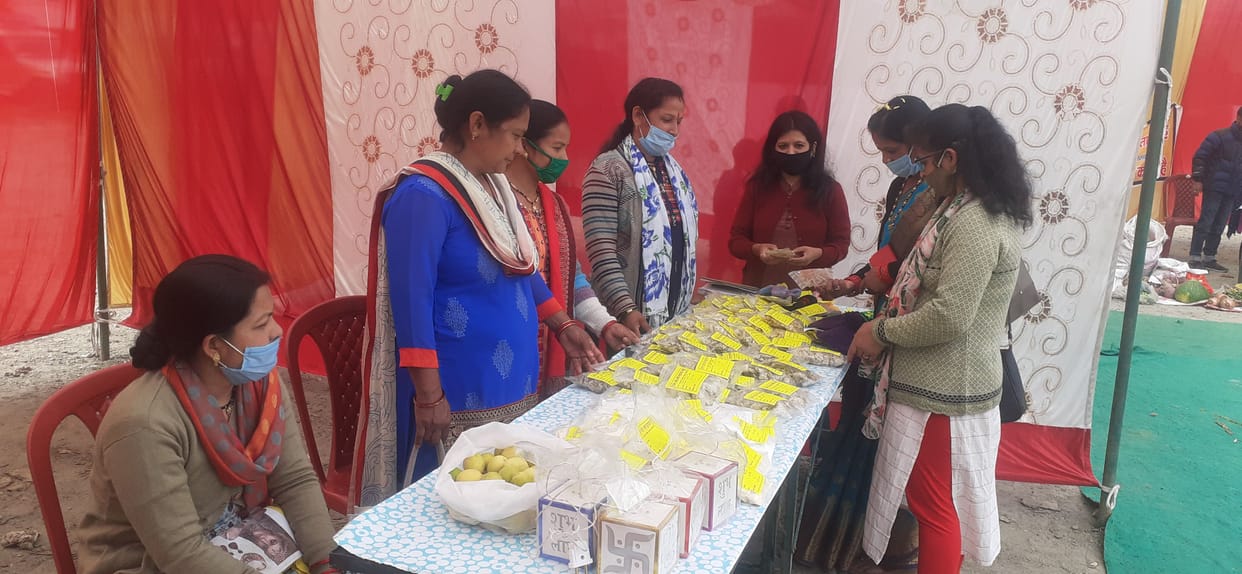 Hard work paid off, earning 60 thousand in the first haat market, the start of the haat market to promote hill products