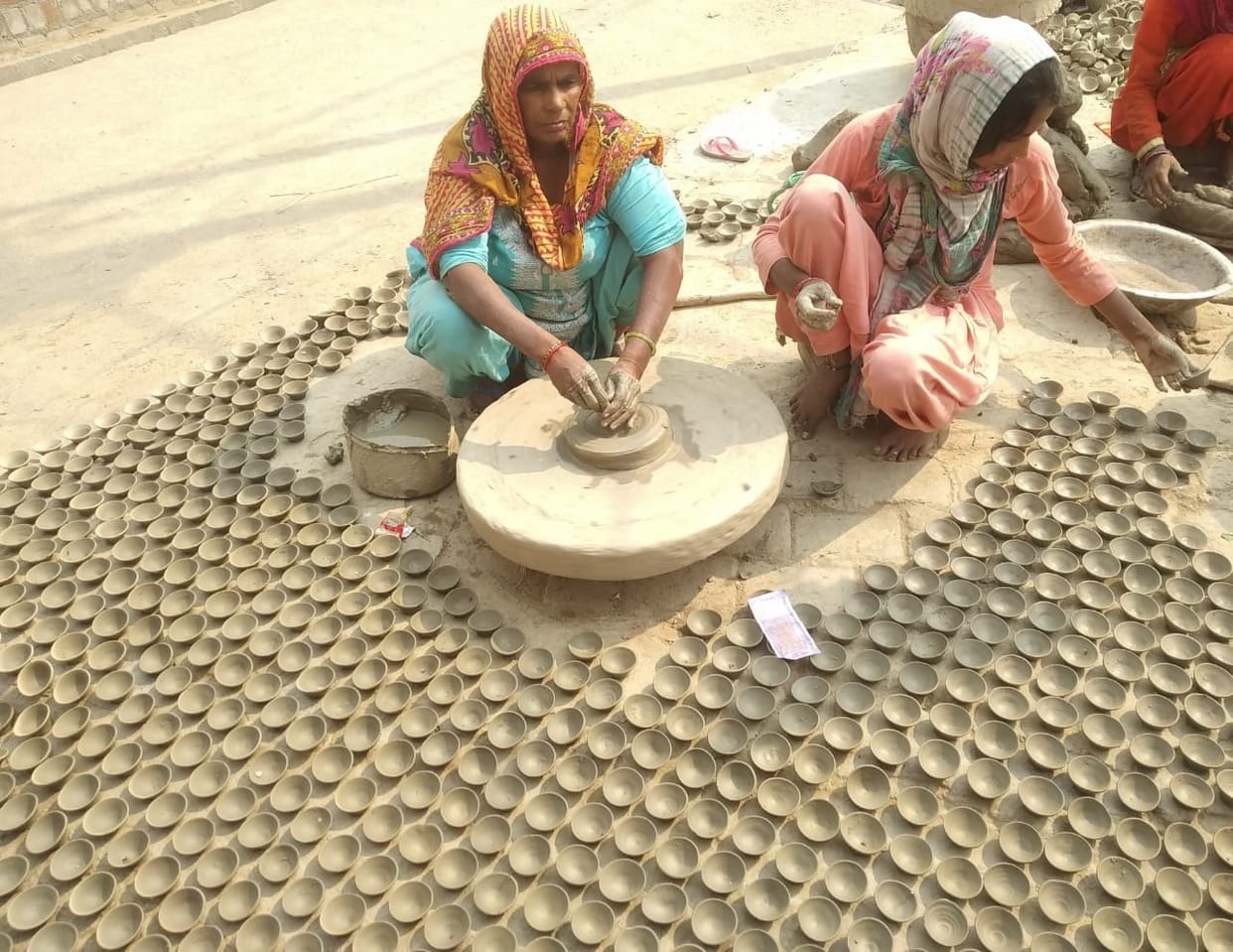 making golak for deepawali
