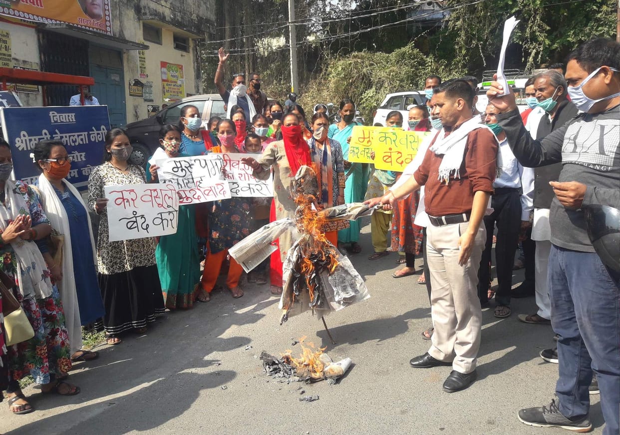 People of Kashirampur raged after collecting property tax