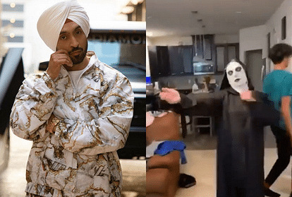 Diljit Dosanjh shared a funny Halloween post a person dressed as the nun dancing Punjabi song