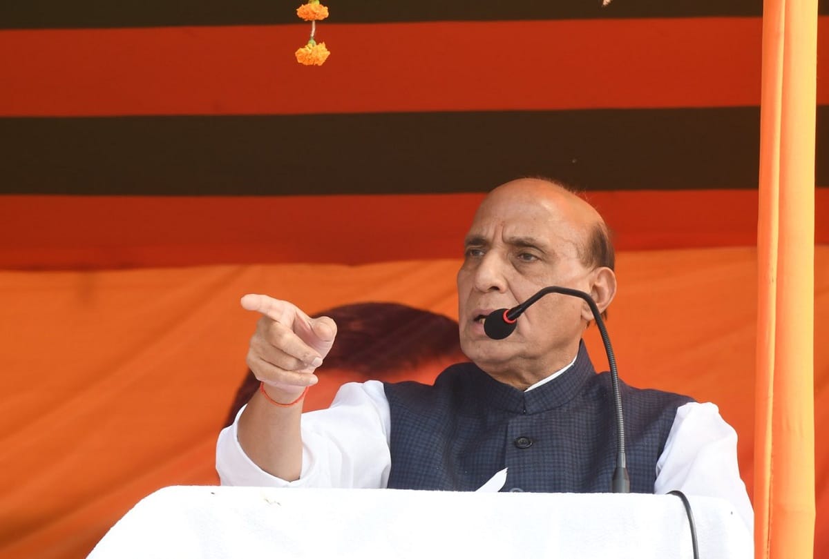 Bihar Election 2020, Rajnath singh in bihar says touches upon Gilgit Baltistan illegal occupation by pakistan