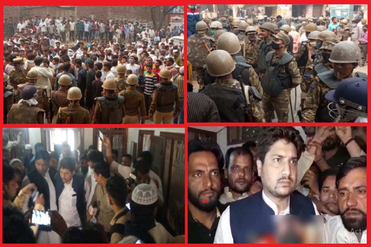 High security arrangements have been made to stop SP MLA Nahid Hasan in Kairana of Shamli