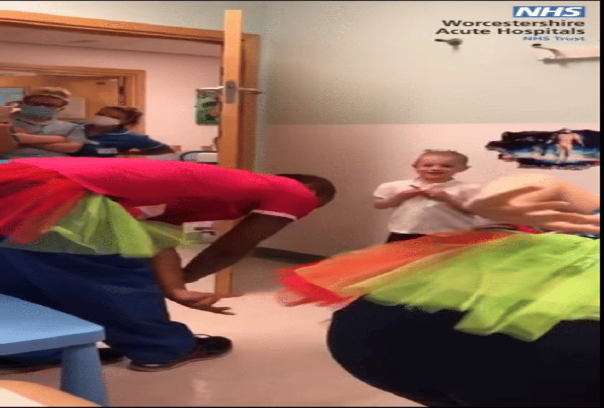 uk hospital staff members special ballet dance for 5 years old cancer patient video goes viral