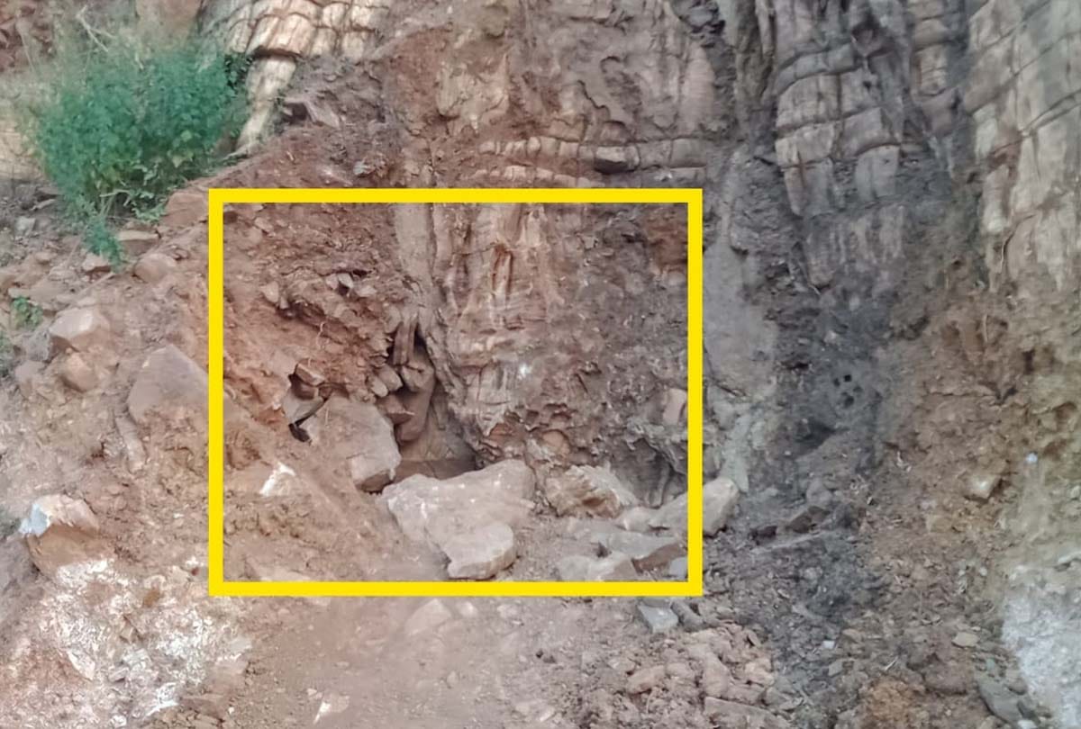 The other end of the mysterious cave found in Lord Ram's Tapobhoomi Chitrakoot, inside was such a view