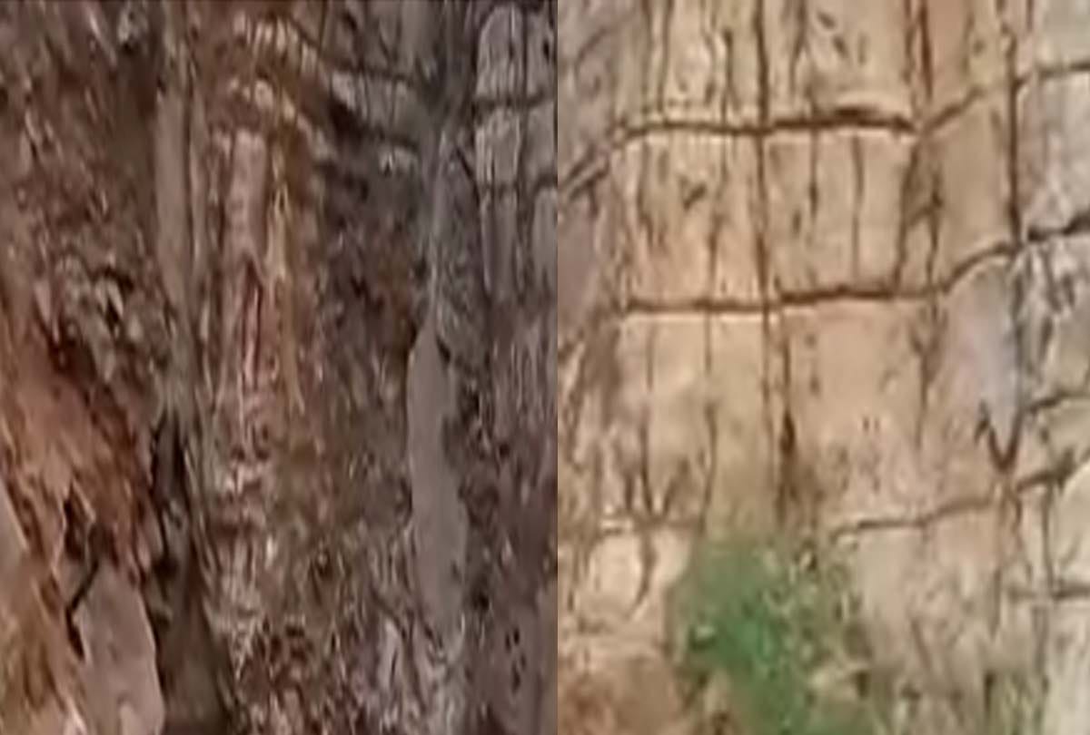 The other end of the mysterious cave found in Lord Ram's Tapobhoomi Chitrakoot, inside was such a view
