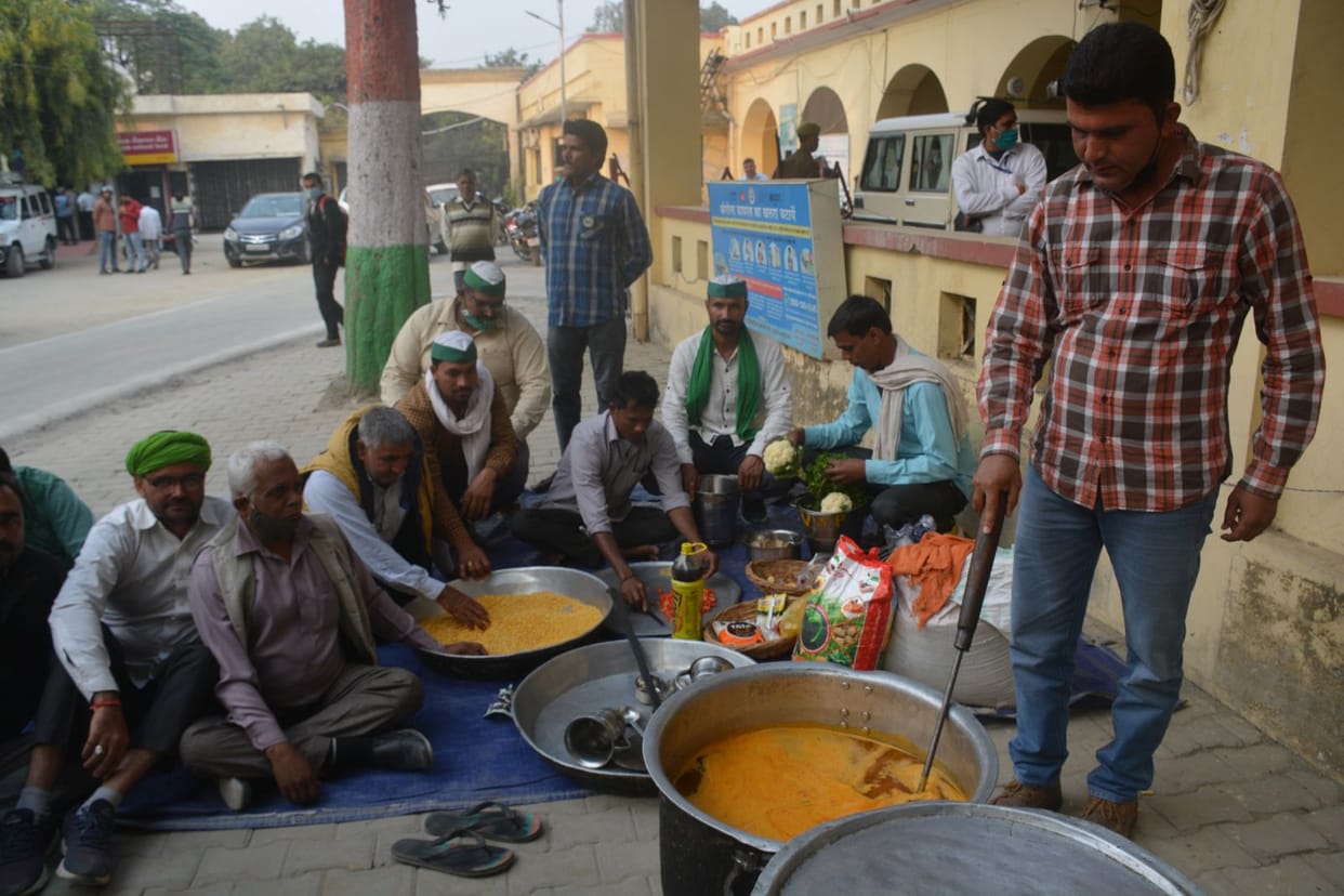 farmers protest in moradabad
