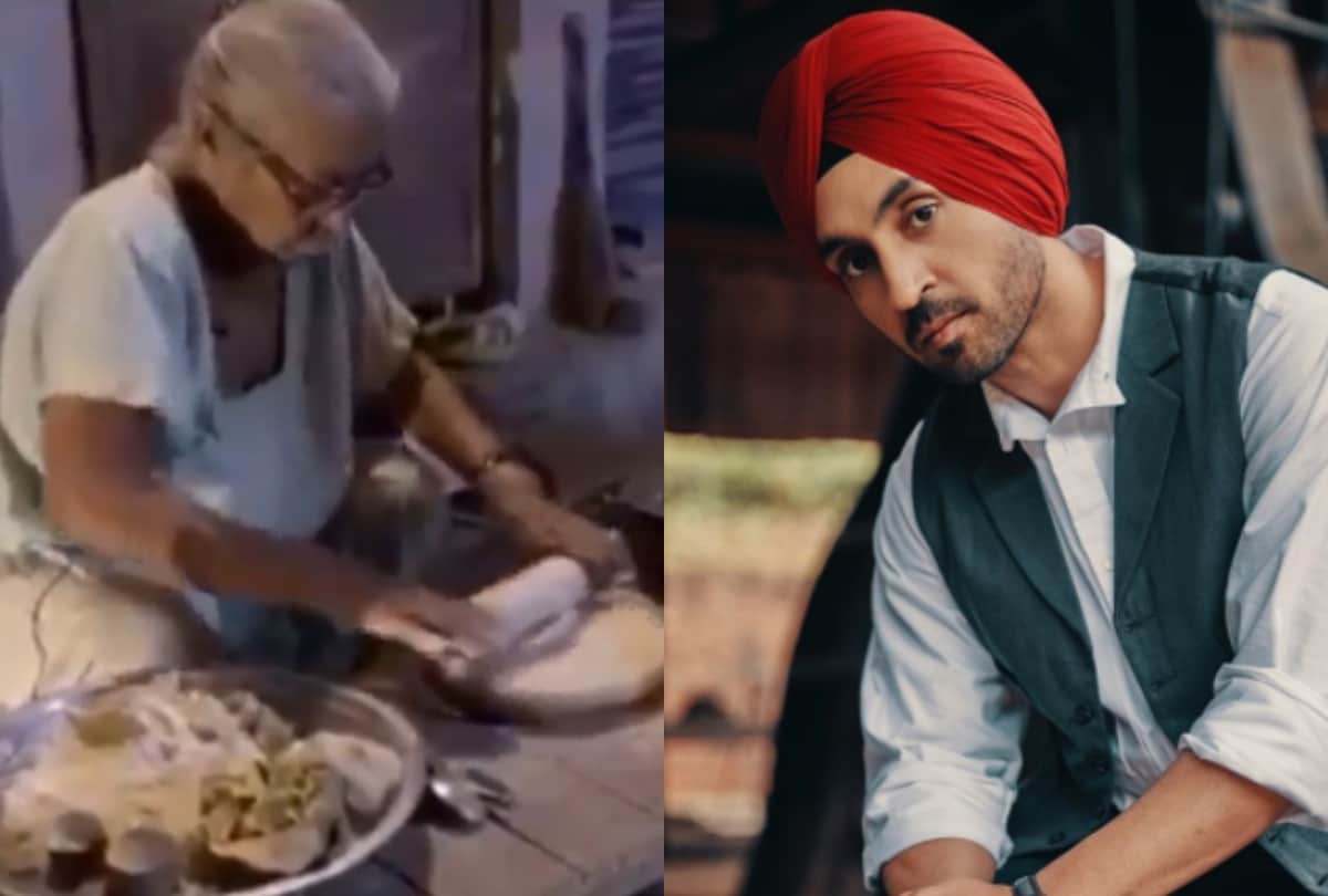 Diljit dosanjh share a 70 year old woman video like baba ka dhaba