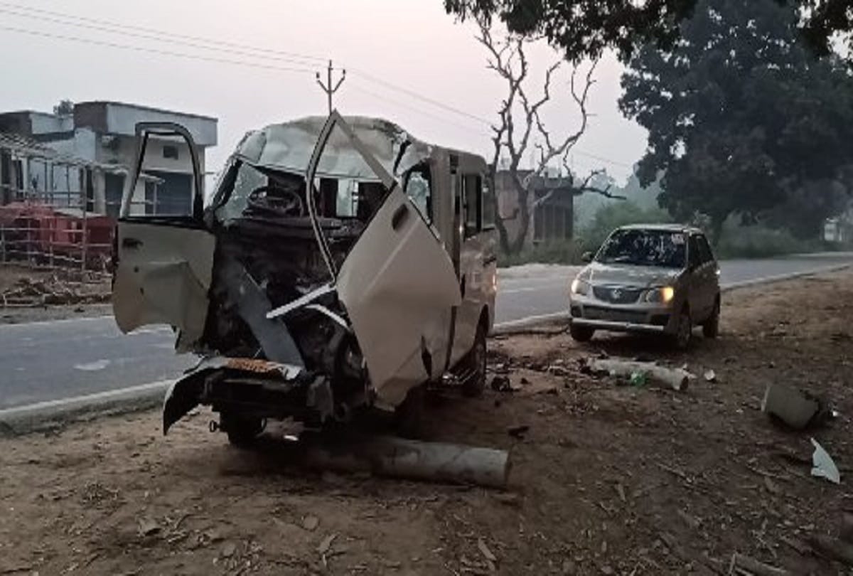 Bahraich road accident pilgrims agonize kept on road for four hours see photos