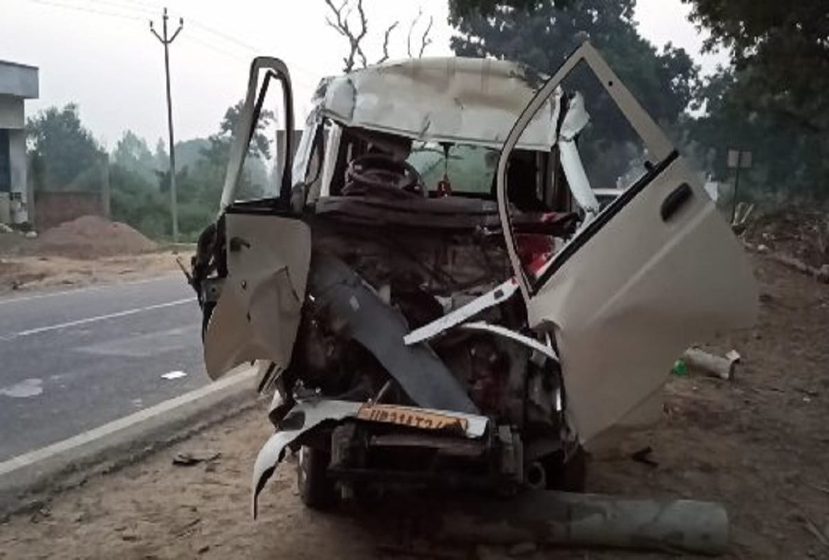 Bahraich road accident pilgrims agonize kept on road for four hours see photos