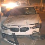 दुर्घटनाग्रस्त बीएमडब्ल्यू कार