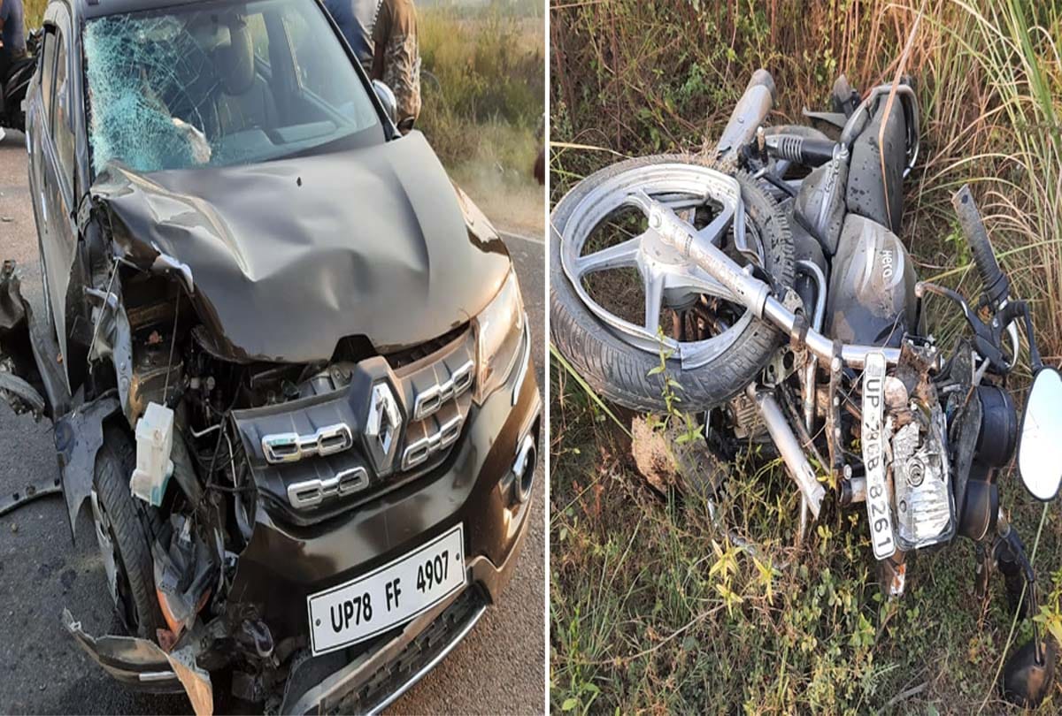 one died and one injured in road accident in shuklaganj