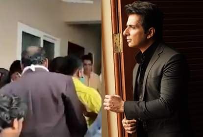 Sonu Sood has come to help for people at hyderabad shooting set