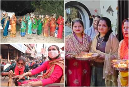 करवा चौथ मनाती महिलाएं