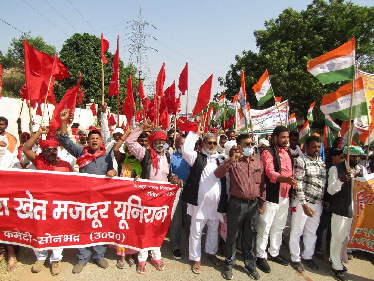 Joint struggle committee demonstrated in support of demands