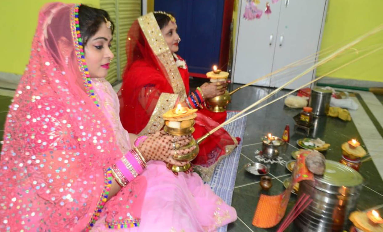 Suhagins looked after Sajan and Chand
