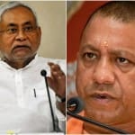 बिहार के मुख्यमंत्री नीतीश कुमार-यूपी के मुख्यमंत्री योगी आदित्यनाथ (फाइल फोटो)