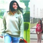 ताजमहल देखने आए सैलानी