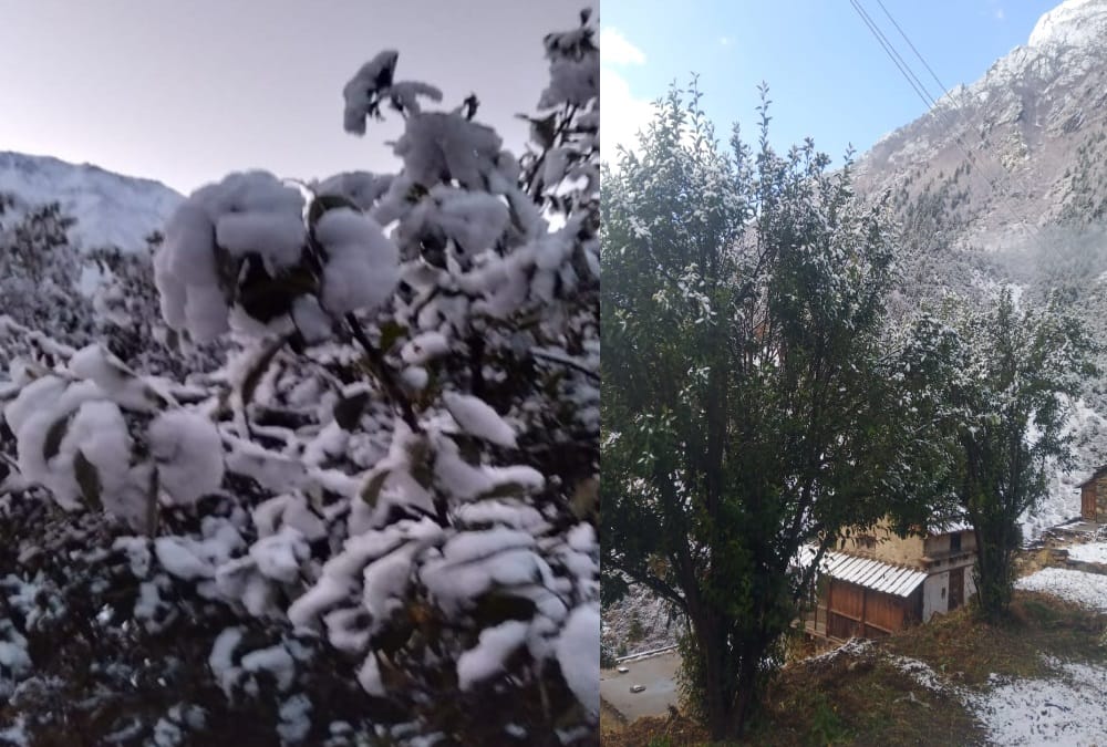 Uttarakhand Weather Forecast Today Update: Niti Valley Covered with Snow after Season First Snowfall, Awesome Visuals