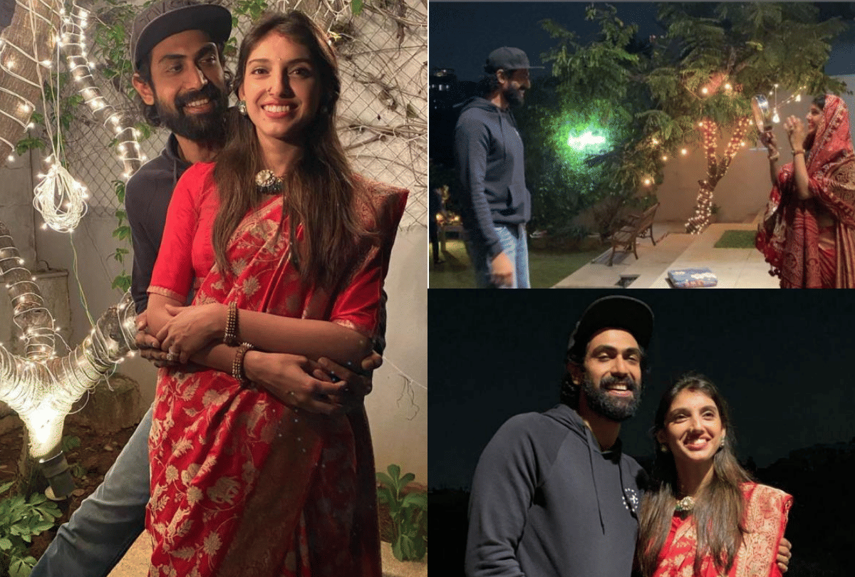 Miheeka Bajaj and Rana Daggubati celebtare first karwa chauth