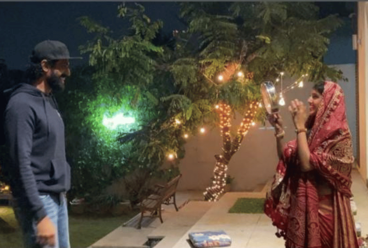 Miheeka Bajaj and Rana Daggubati celebtare first karwa chauth