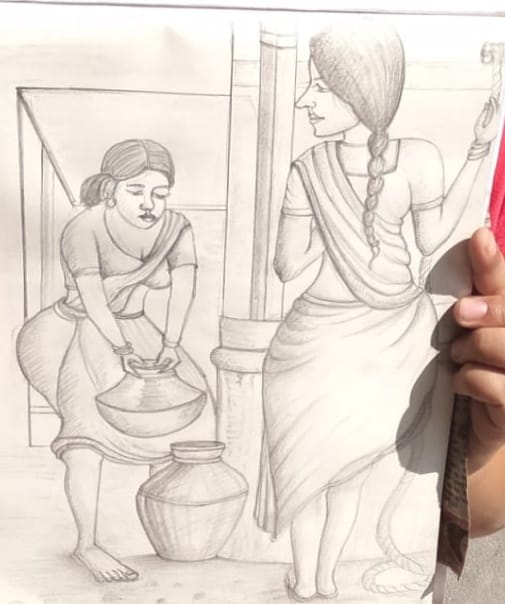Female students portrayed many dimensions of women