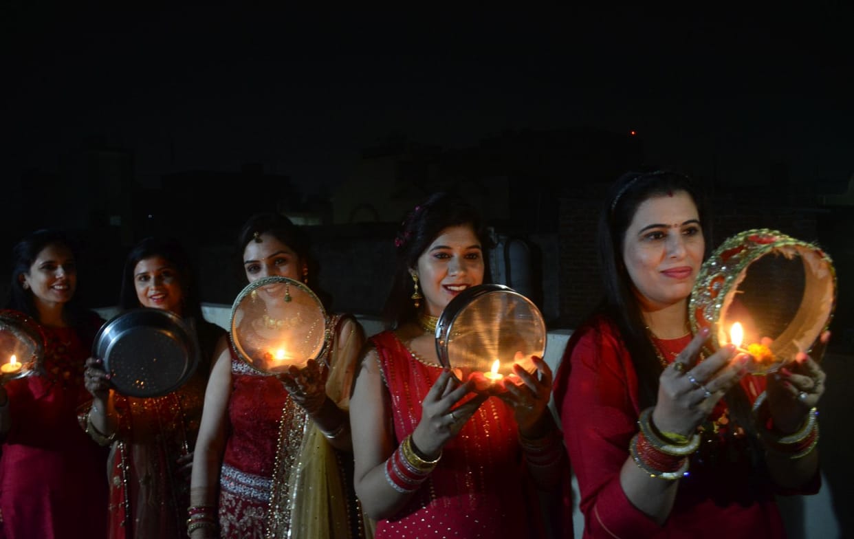 karwa chauth fast copmlete happyly
