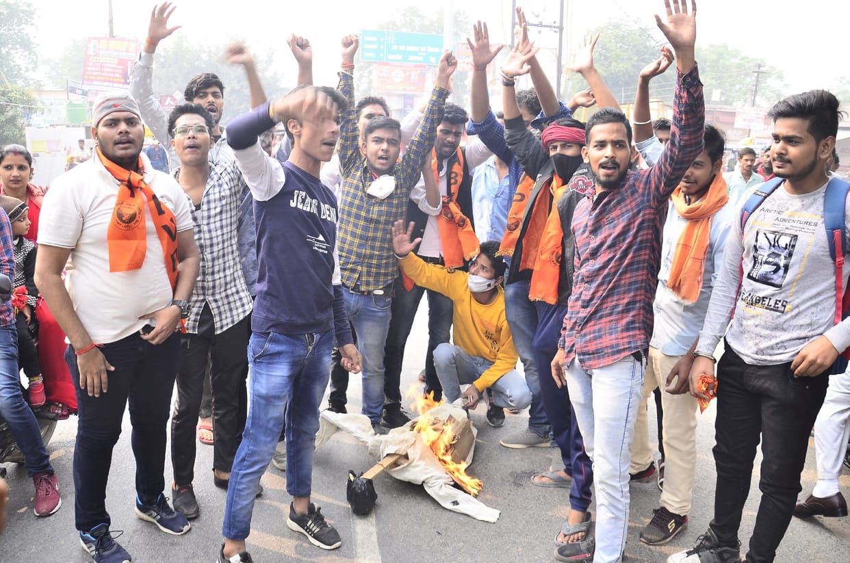 ABVP workers demonstrated