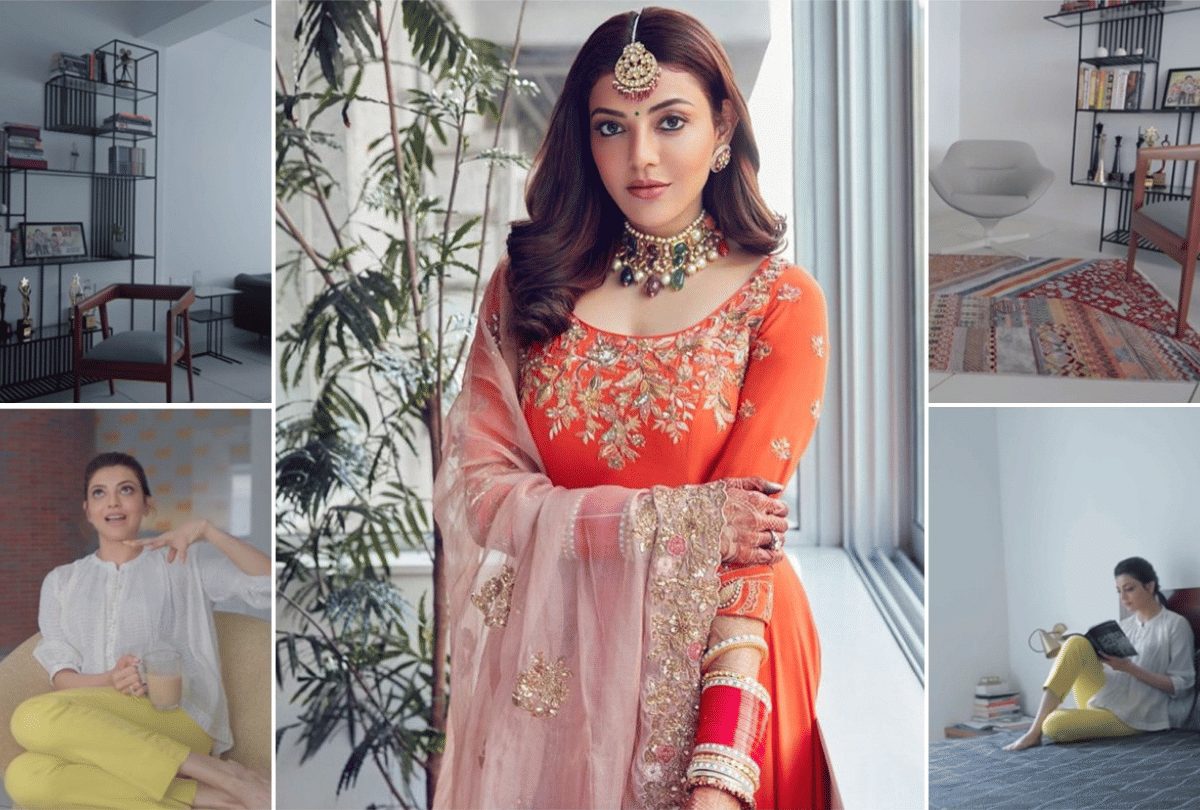 kajal aggarwal honeymoon viral pic in hot red backless dress