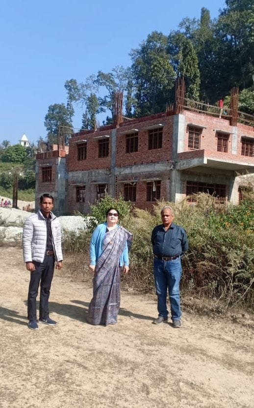 Construction of Amodi College building is going on slow