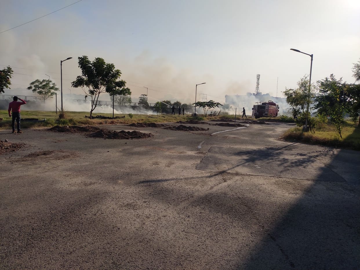 Fire in school ground, fire brigade extinguished in half an hour