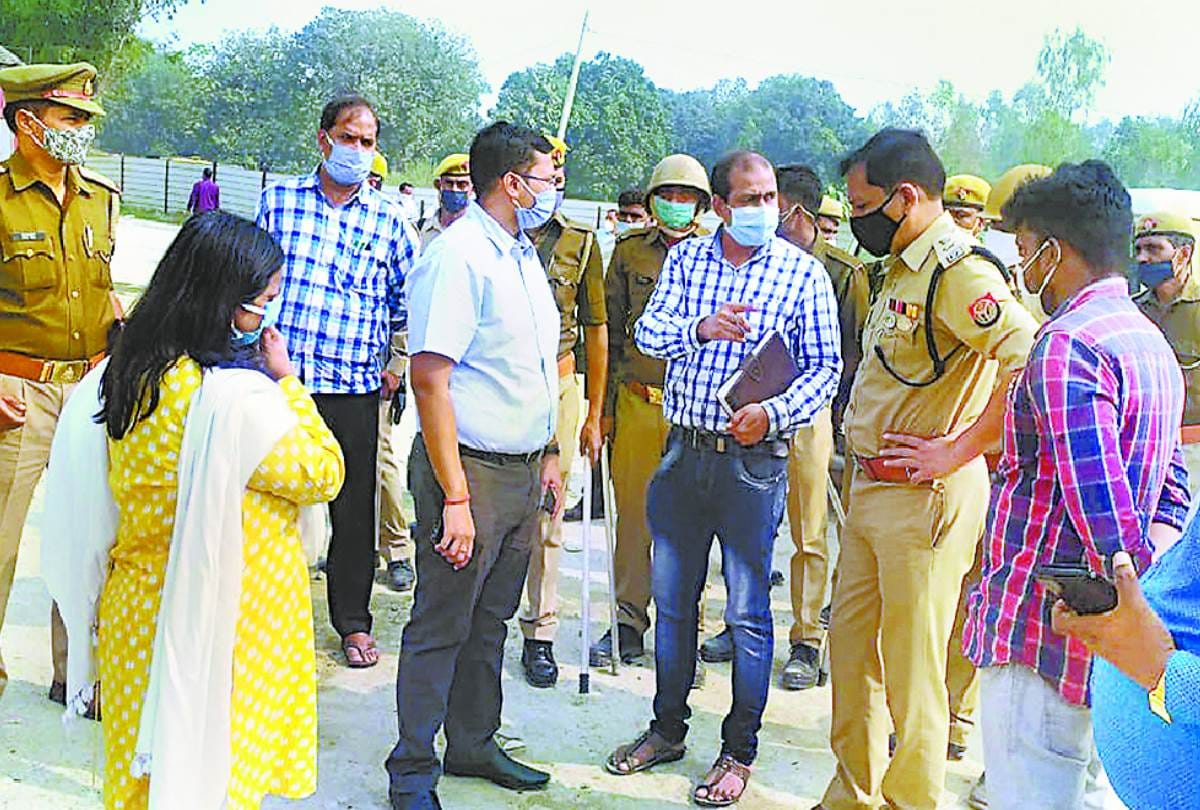 villagers set fire to purvanchal expressway plant in amethi