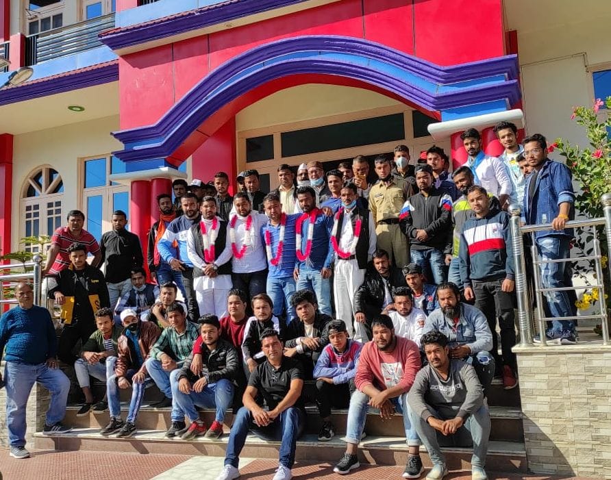 Newly appointed officers of Yuva Morcha honored