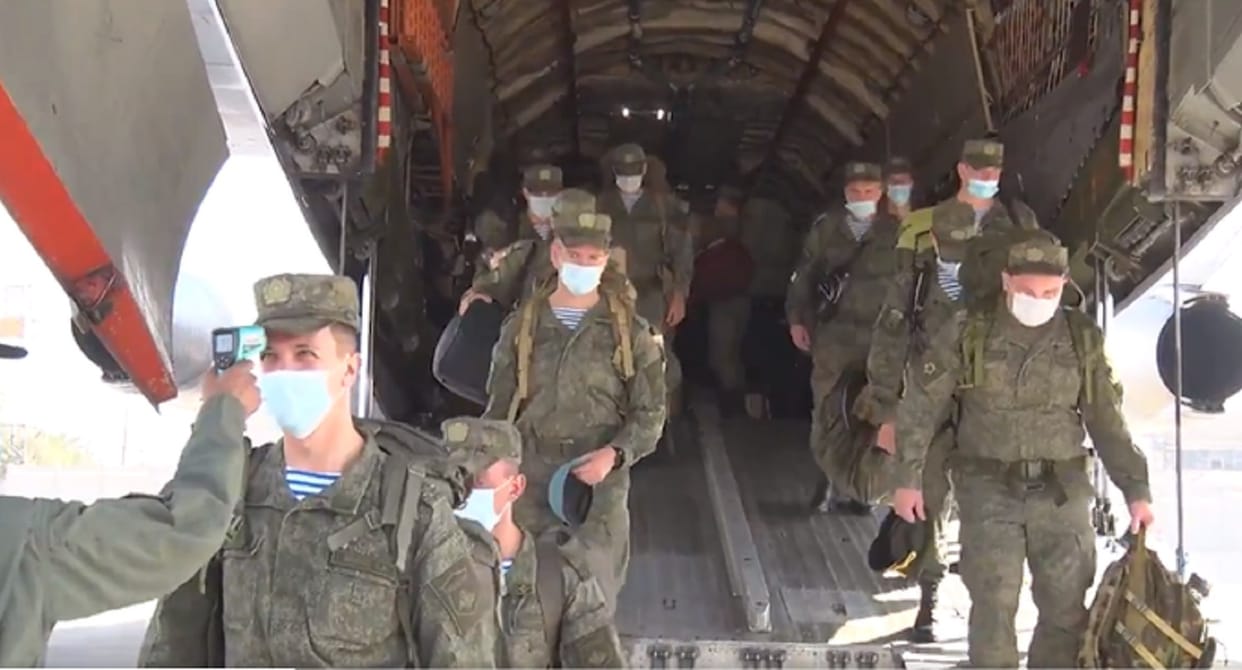 A squad of Russias special security forces reached Pakistan for joint military exercises