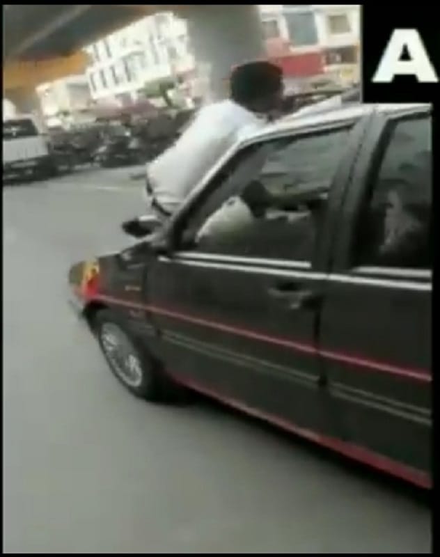 Car driver dragged a traffic policeman to a bonnet in Pimpri-Chinchwad, Pune
